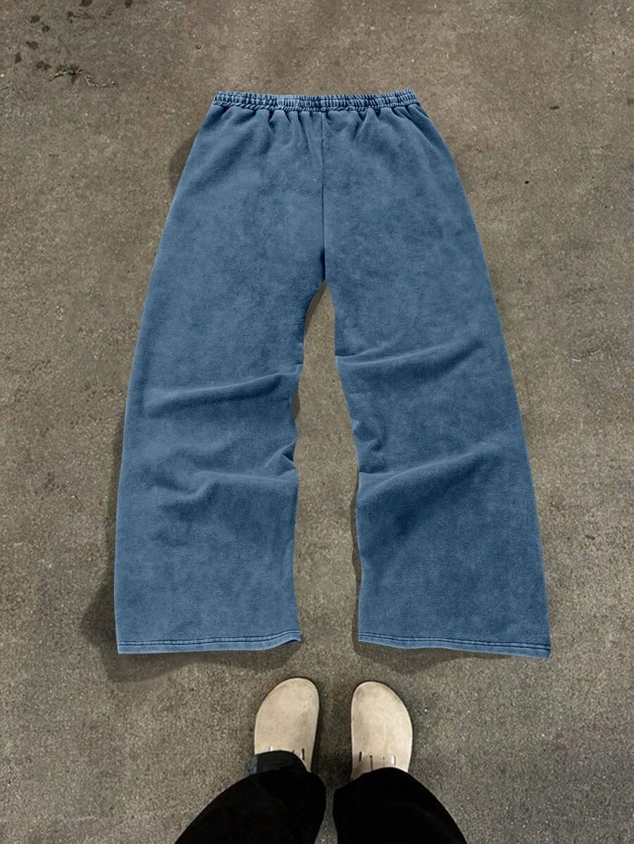 Men's Regular Fit Striped Print Drawstring Waist Sweatpants (Buy two get free shipping)