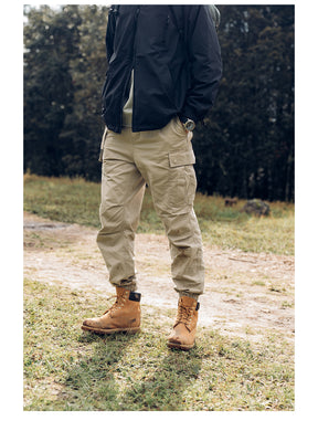 New Loose-Fit Multi-Pocket Tapered Work Pants