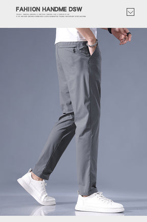 Ice silk breathable, quick-drying, straight-leg trousers