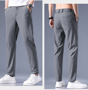 Ice silk breathable, quick-drying, straight-leg trousers