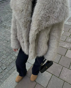 Stylish fur coat