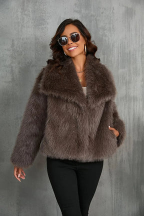 Stylish fur coat