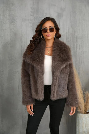 Stylish fur coat