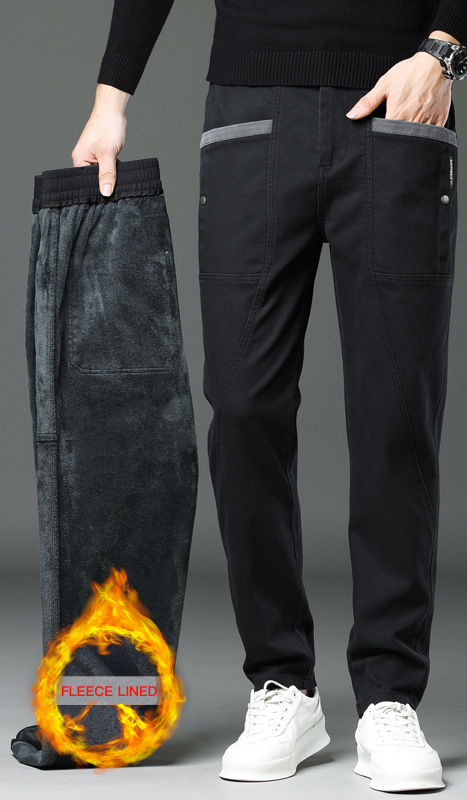 Men's relaxed straight-leg pants