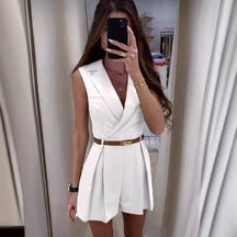 Sleeveless Short Jumpsuit