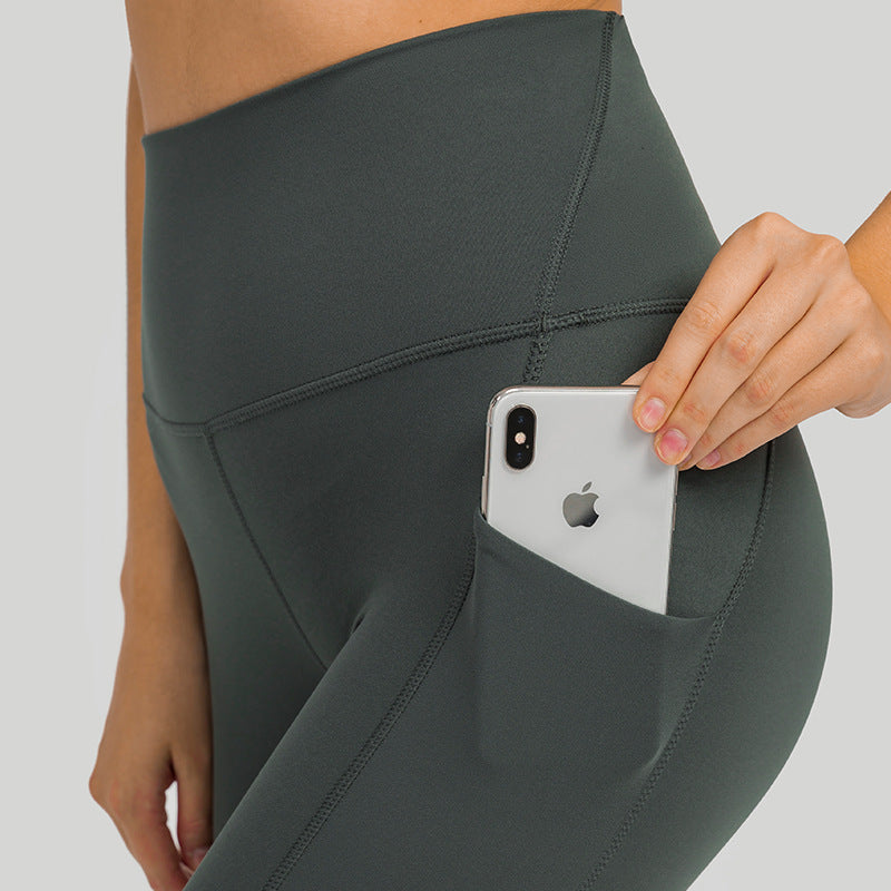 High Waisted Butt Lifting Tummy Control Side Pocket Shaping Training UltraSculpt Leggings