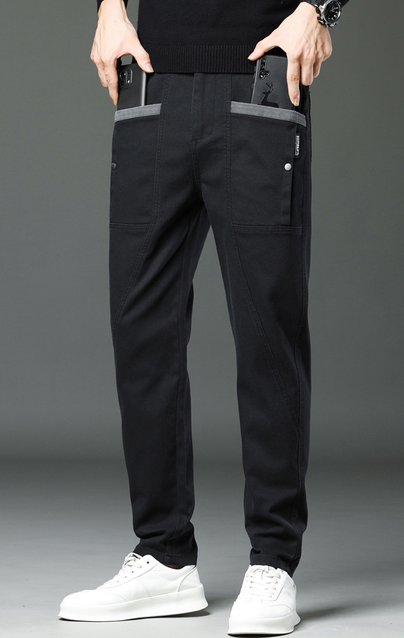 Men's relaxed straight-leg pants