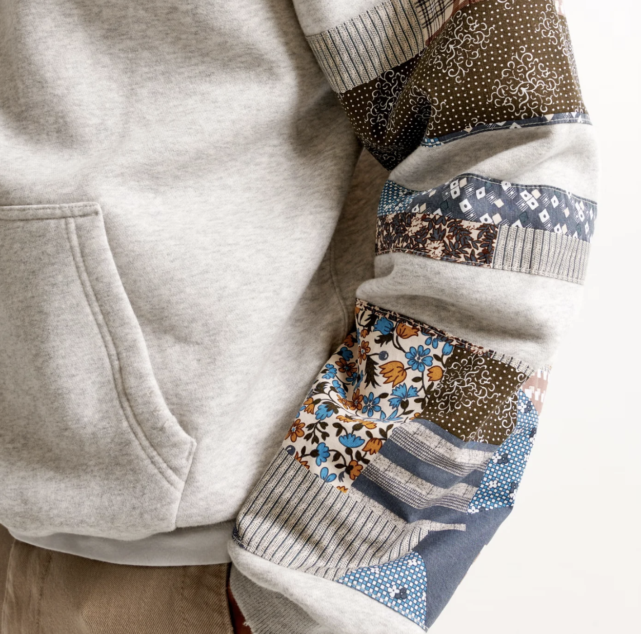 Unisex Patchwork Hoodie