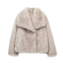 Stylish fur coat