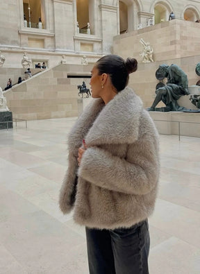 Stylish fur coat