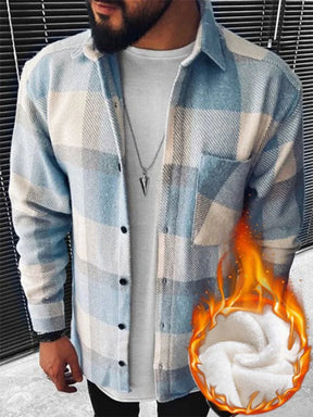 Light Blue Plaid Jacket