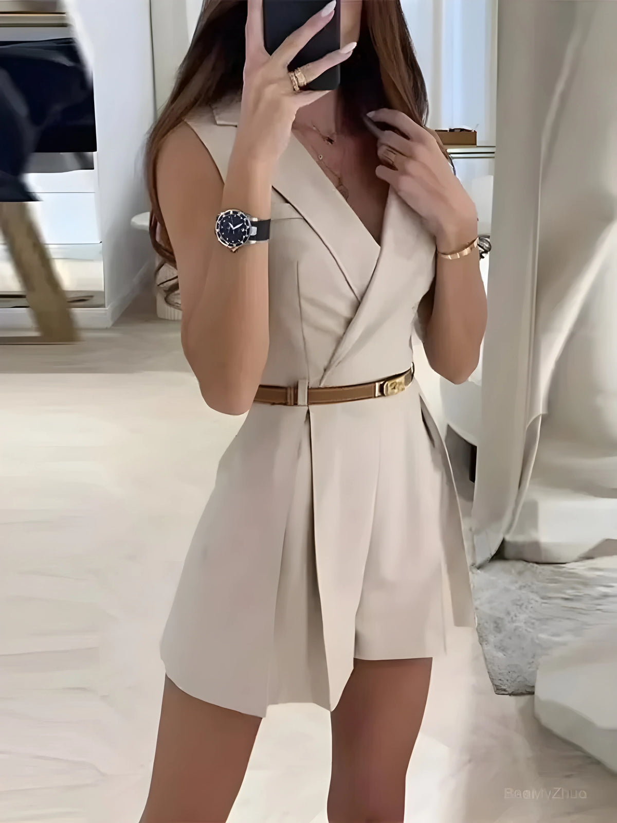 Sleeveless Short Jumpsuit