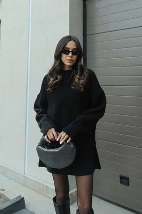 Knitted skirt suit（Top + skirt）