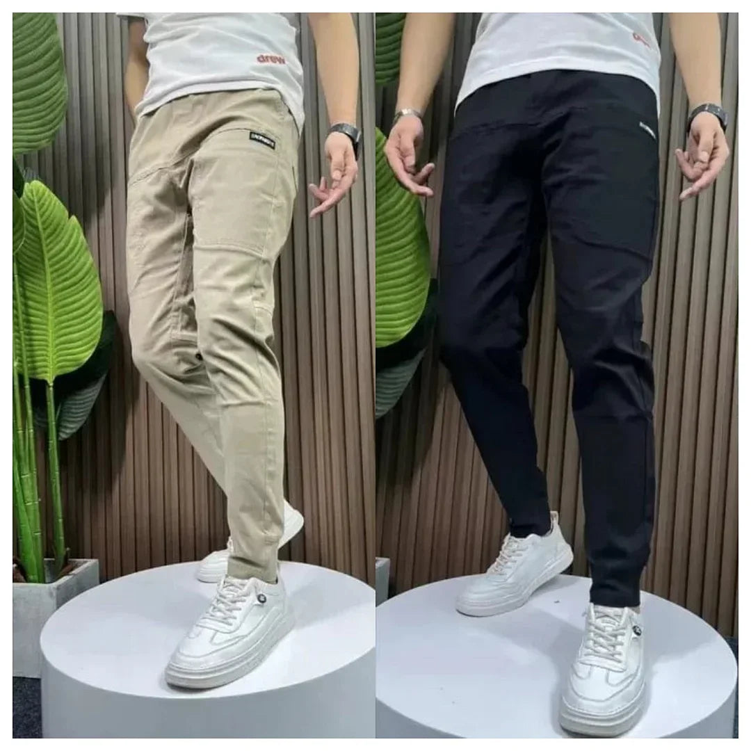 Men's High Stretch Multi-pocket Skinny Cargo Pants