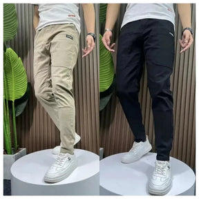 Men's High Stretch Multi-pocket Skinny Cargo Pants