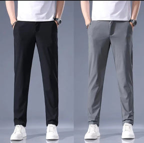 Ice silk breathable, quick-drying, straight-leg trousers