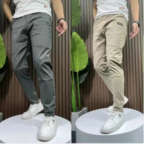 Men's High Stretch Multi-pocket Skinny Cargo Pants